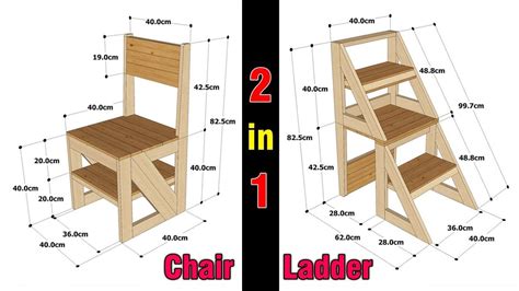 How To Make A Folding Ladder Chair Of Wood Wood Chair Design Woodworking Furniture Plans