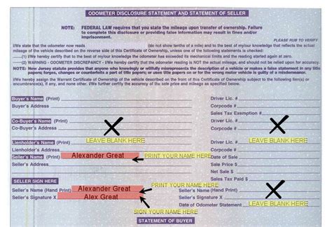 How To Sign Over Your Car Title In New Jersey Nj Whipflip