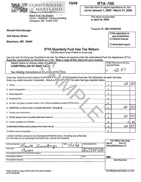 Ifta Report Sample Form Fill Out Printable Pdf Forms Online Ifta Report Sample Form Fill Out Printable Pdf Forms Online