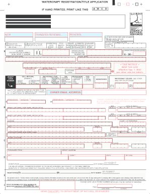 Illinois Watercraft Vehicle Pdf Fill Online Printable Fillable Blank Pdffiller