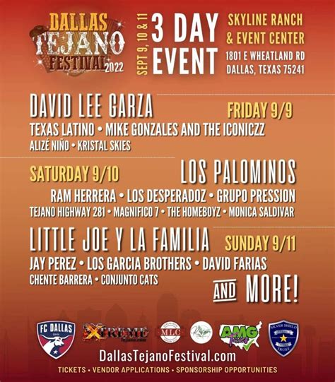 Inaugural Dallas Tejano Festival 2022 Features The Biggest Tejano Superstars On Sep 9 11 Tejano Nation