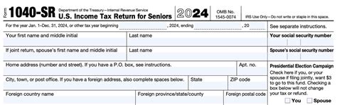 Instructions For Form 1040 2024 Internal Revenue Service