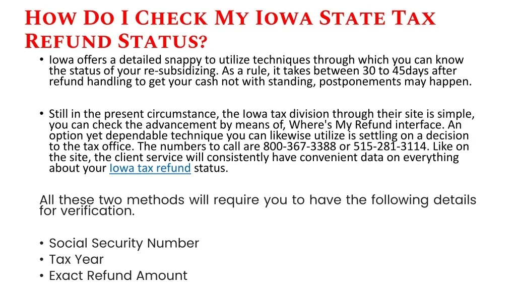 Iowa Income Tax Refund