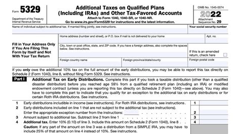 Irs Form 5329 Walkthrough Additional Taxes On Qualified Plans And Other Tax Favored Accounts Youtube
