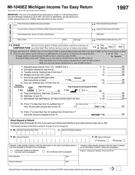 Irs Michigan Form Mi 1040 Pdffiller Irs Michigan Form Mi 1040 Pdffiller