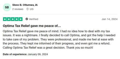 Is Optima Tax Relief Legit