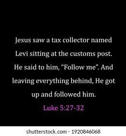 Jesus Saw Tax Collector Bible Verse Stock Illustration 1920846068 Shutterstock