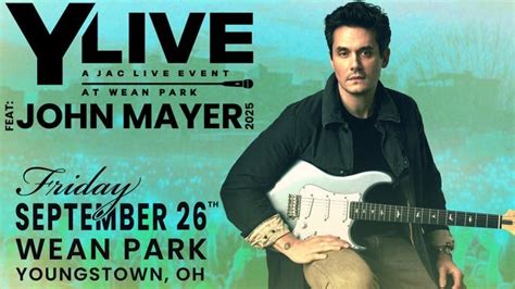 John Mayer Tour Dates 2025 Mathias M Hansen