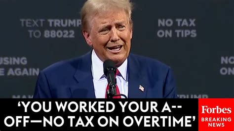 Just In Trump Announces New Proposal No Tax On Overtime
