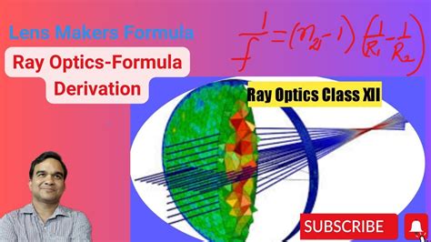 Lens Makers Formula Ray Optics Formula Derivation Youtube