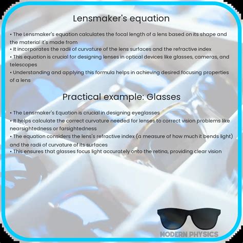 Lensmaker Amp 39 S Equation Accurate Practical Amp Essential In Optics