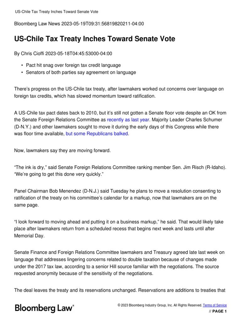 Let S Make A Deal Examining The Chile U S Tax Treaty Let S Make A Deal Examining The Chile U S Tax Treaty