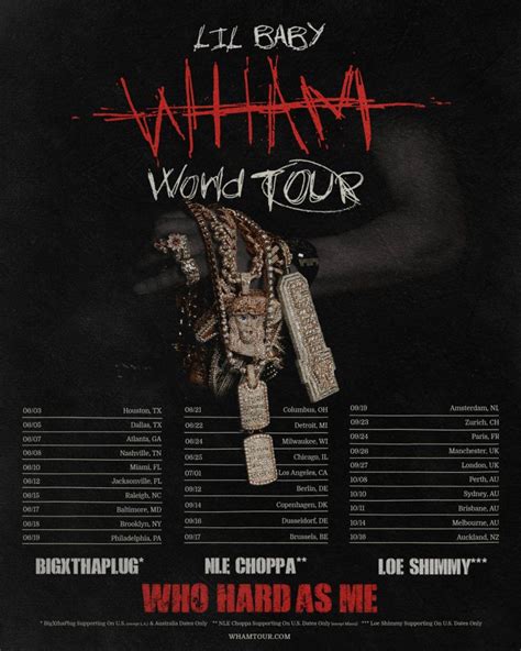 Lil Baby Wham Tour 2025 Tickets Raleigh Jax Miami Deals