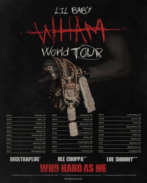 Lil Baby Wham World Tour Amp 39 S Concert In Dallas Tx Jun 5 2025 Presale Password Wiseguys