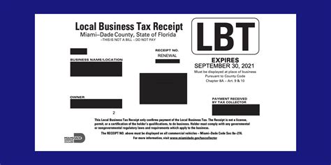 Local Business Tax Miami Dade