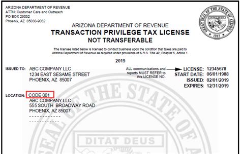 Location Based Reporting Arizona Department Of Revenue