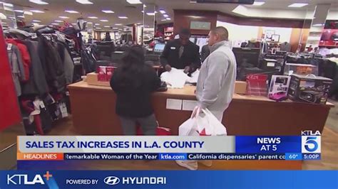 Los Angeles County Sales Tax Hike Takes Effect