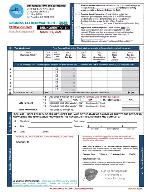 Los Angeles Form 1000A Fill Out Printable Pdf Forms Online Los Angeles Form 1000A Fill Out Printable Pdf Forms Online
