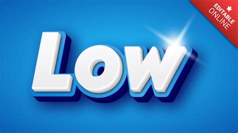 Low Text Effect Generator Textstudio