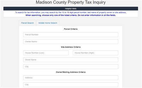 Madison County Property Tax Search