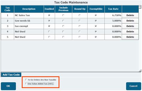 Managing Tax Codes And Rates Centeredge Software