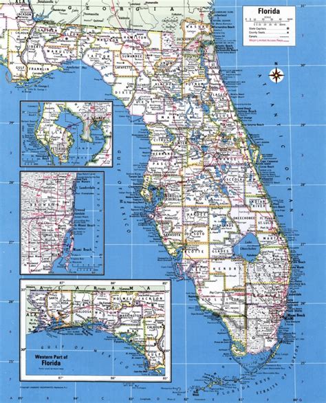Map Of Florida Cities Printable