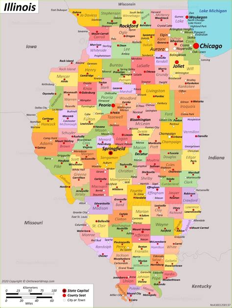 Map Of Illinois With Cities And Towns Map Of Illinois With Cities And Towns