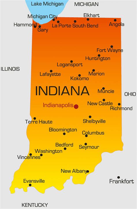Map Of Indiana Guide Of The World Map Of Indiana Guide Of The World