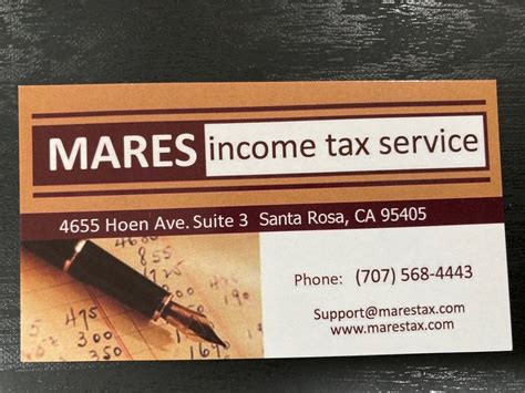 Mares Income Tax Service Updated August 2025 4655 Hoen Ave Santa Rosa California Tax Services Phone Number Yelp