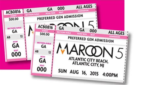 Experience the Magic of a Night with Maroon 5 Concert Tickets