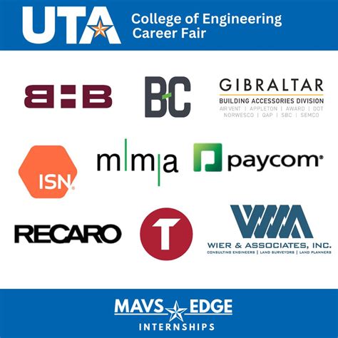 Mavericks Be Sure To Visit These Mavs Edge Partners At The All Majors Job Uta Career