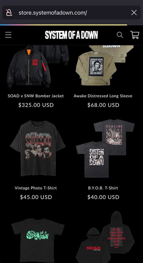 Merch Mistake R Systemofadown