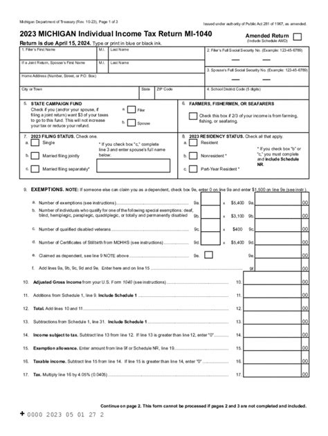 Michigan Income Tax Return Status