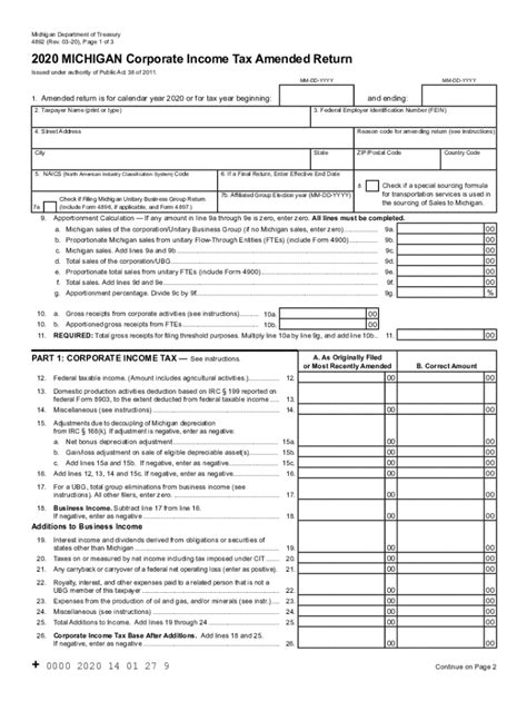 Michigan State Income Tax Fill Out Sign Online Dochub