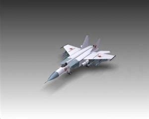 Mig 25E Foxbat Soviet Interceptor Aircraft 3D Model Flatpyramid