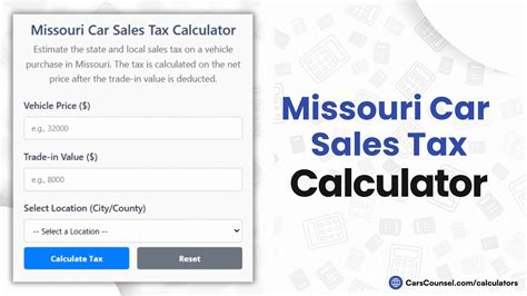 Missouri Car Sales Tax