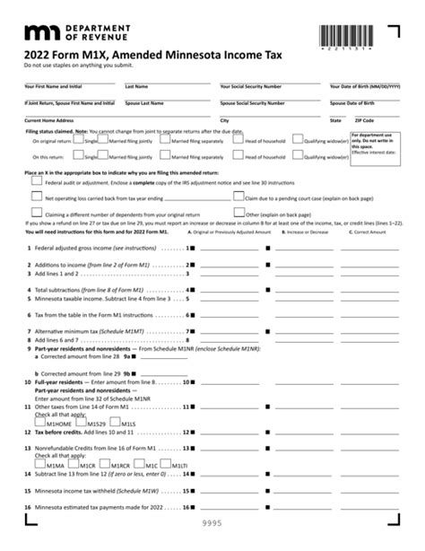 Mn Tax Forms