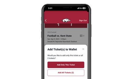 Mobile Tickets Arkansas Razorbacks