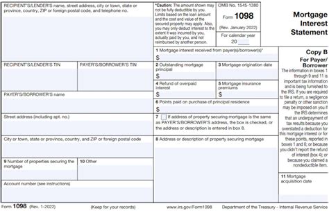 Mortgage Tax Form