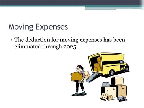 Moving Expenses Tax Deduction 2025