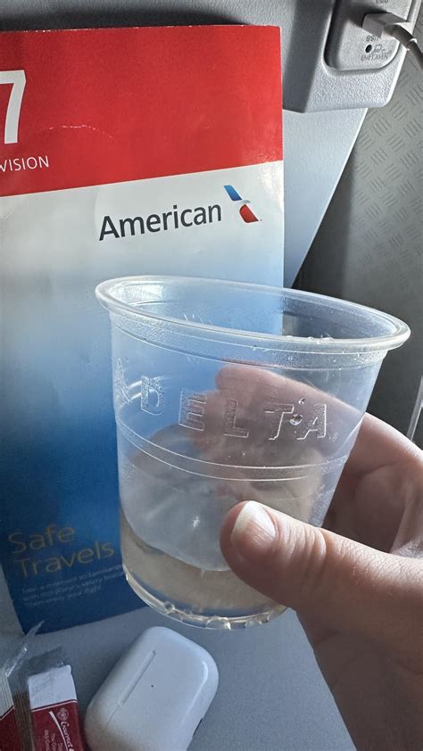 My American Airlines Flight Served Us Beverages In Delta Airlines Cups Today R Mildlyinteresting