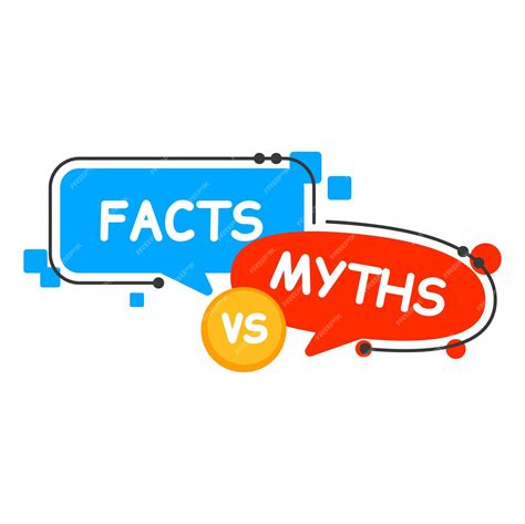 Myths Vs Facts Icon Truth Or False Fact Checking Myth Busting Quiz Vector Badge True Versus