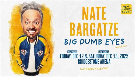 Nate Bargatze Tickets 2025 Big Dumb Eyes Tour Dates Vivid Seats