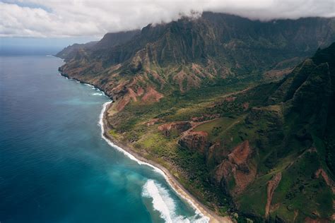 Nature Hawaii Landscape Mountains Clouds Water Aerial View Birds Nature Hawaii Landscape Mountains Clouds Water Aerial View Birds