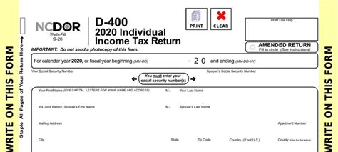 Ncdor Form D 400 Fill Out Printable Pdf Forms Online Ncdor Form D 400 Fill Out Printable Pdf Forms Online