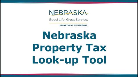 Nebraska Property Tax Look Up Tool For Tax Year 2022