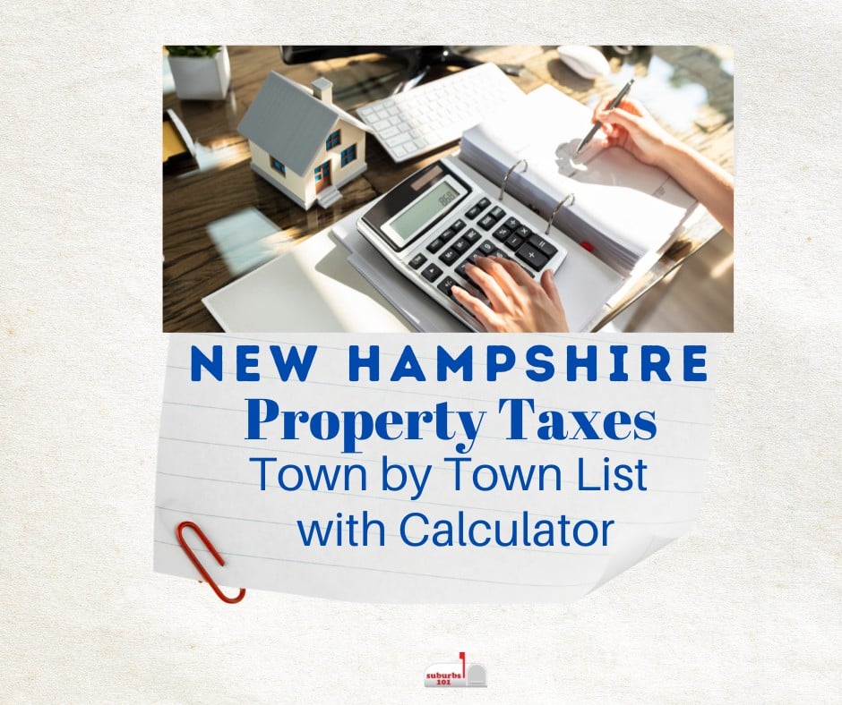 New Hampshire Property Tax Rates 2023 Town By Town List Suburbs 101