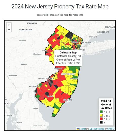 New Jersey 2024 Property Tax Rates And Average Tax Bills For All Counties And Towns