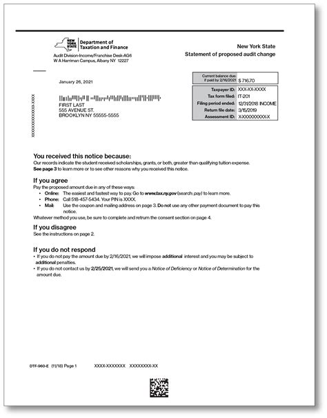 New York Dtf 960 E Letter Sample 1