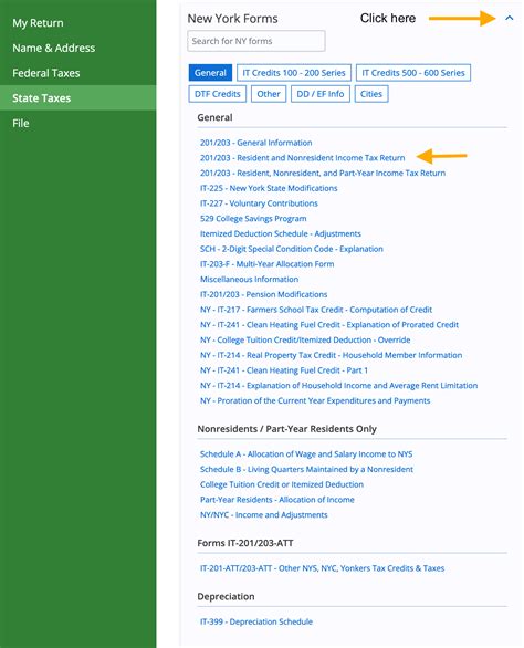 New York Income Tax Return Instructions For Efile Com Users